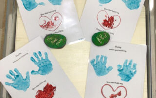 Fathers day cards and rocks
